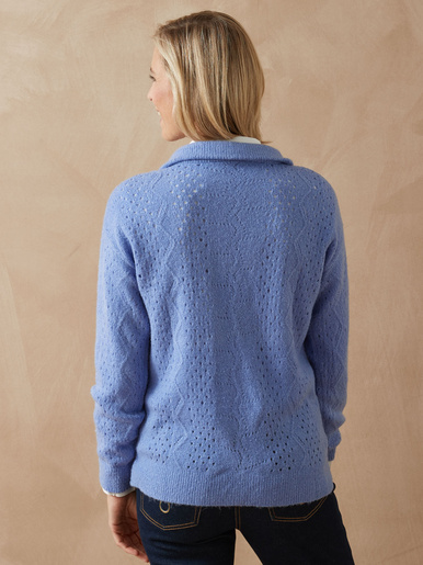 Pull col montant zippé