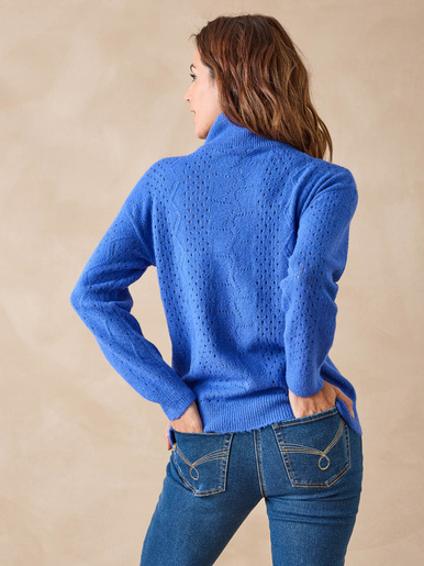 Pull col montant zippé