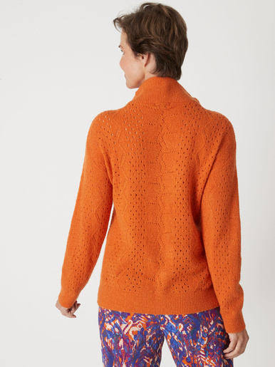 Pull col montant zippé