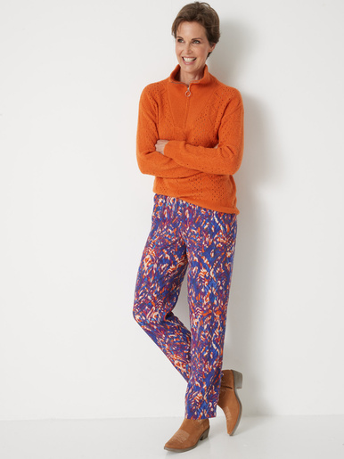 Pull col montant zippé