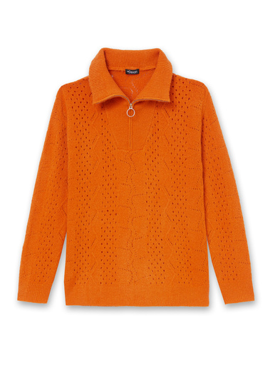 Pull col montant zippé