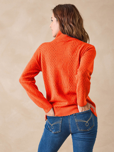 Pull col montant zippé