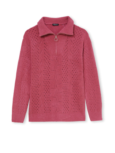 Pull col montant zippé