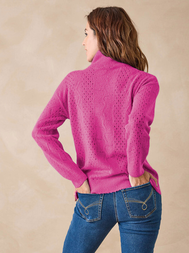 Pull col montant zippé