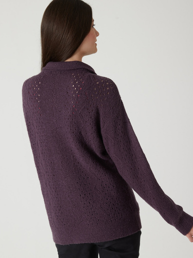 Pull col montant zippé
