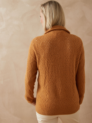 Pull col montant zippé