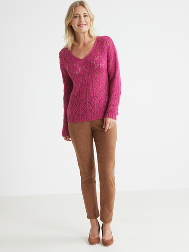 Pull avec mohair et laine