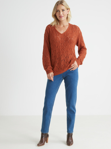 Pull avec mohair et laine