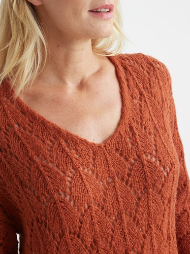 Pull avec mohair et laine