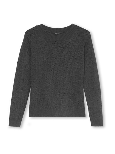 Pull maille fantaisie encolure ronde