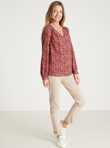 Blouse fluide encolure V