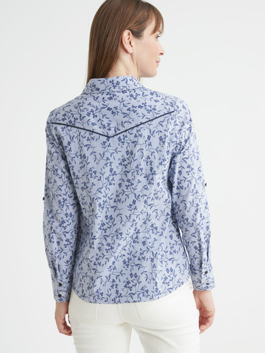 Chemisier pur coton poitrine généreuse - Daxon - 