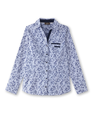 Chemisier pur coton poitrine généreuse - Daxon - 