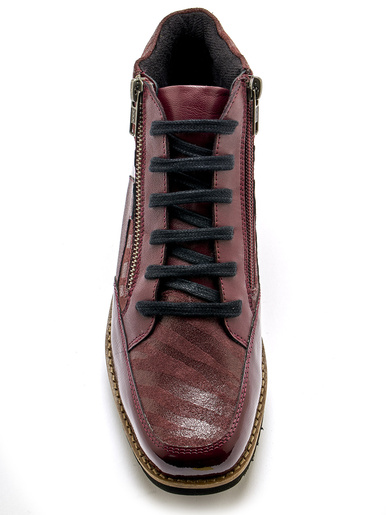 Boots à lacets cuir doublées suédine