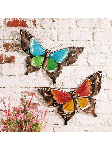 2 décorations papillon - Casâme - Multicolore