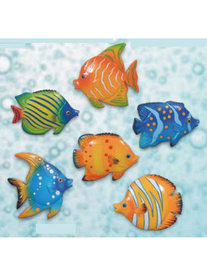 6 magnets poissons exotiques