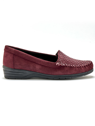 Mocassins cuir velours