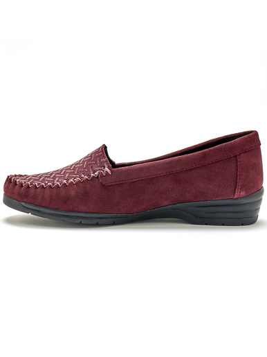Mocassins cuir velours