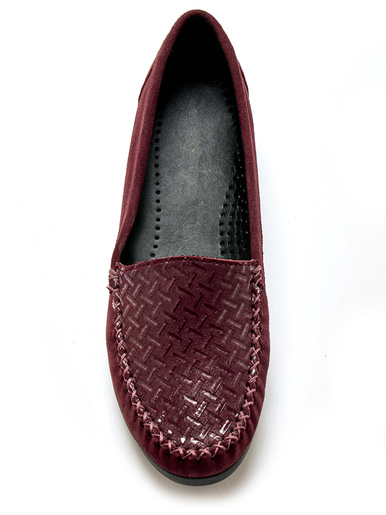 Mocassins cuir velours