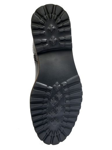 Bottes tout cuir zip et élastiques