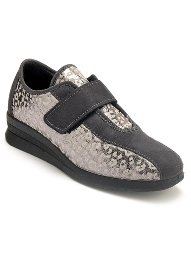 Derbies à scratch spécial hallux valgus - Pédiconfort - Gris