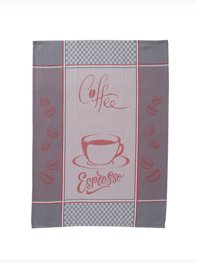 Lot de 3 torchons jacquard pur coton