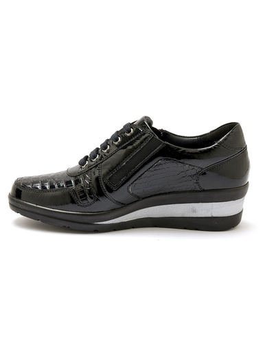 Derbies détails métallisés zip et lacets