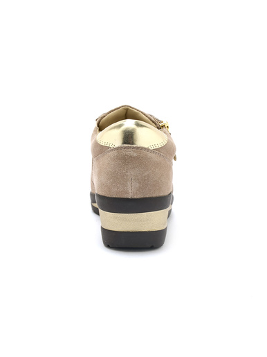 Derbies détails métallisés zip et lacets
