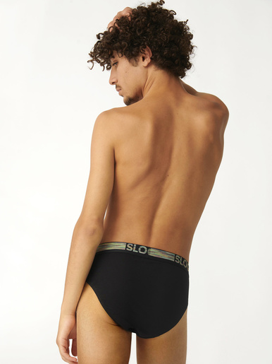 Lot de 2 slips midi GO ABC Natural - Sloggi - Noir