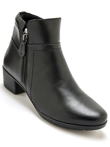 Boots à double zip avec aérosemelle® - Pédiconfort - Noir