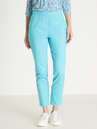 Pantalon 7/8ème élastiqué - Daxon - Bleu aqua