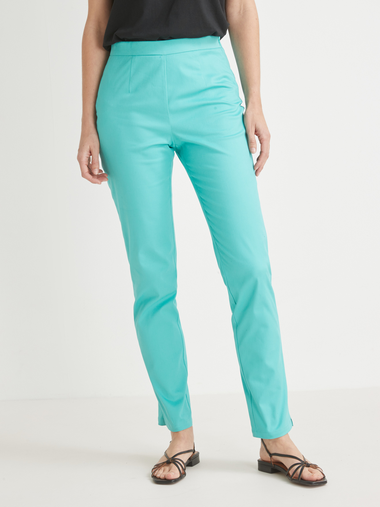 Pantalon 7/8ème vous mesurez + d'1,60 m - Daxon - Turquoise