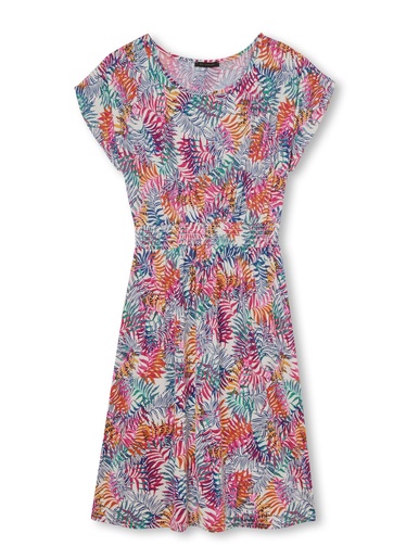 Robe encolure bateau en maille fluide