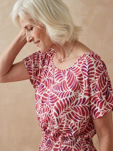 Robe encolure bateau en maille fluide