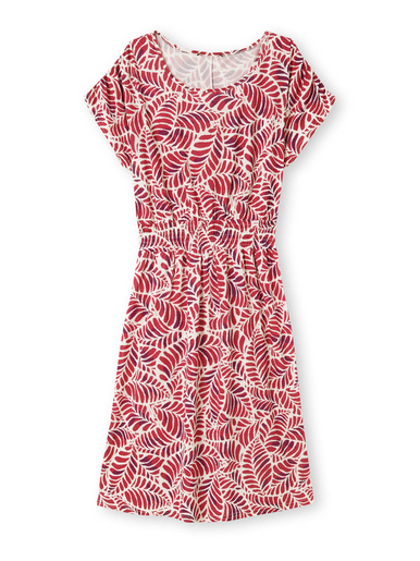 Robe encolure bateau en maille fluide
