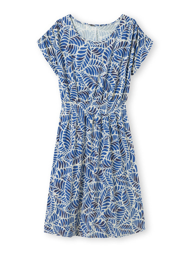 Robe encolure bateau en maille fluide