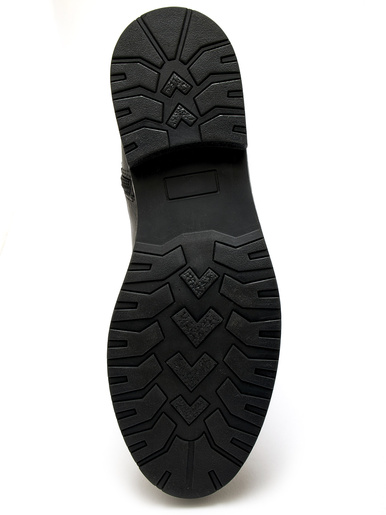 Bottines avec zip et lacets
