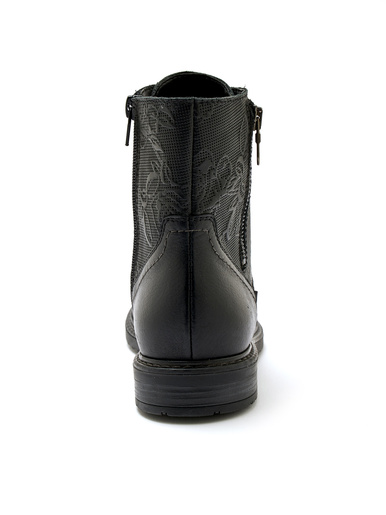 Bottines avec zip et lacets