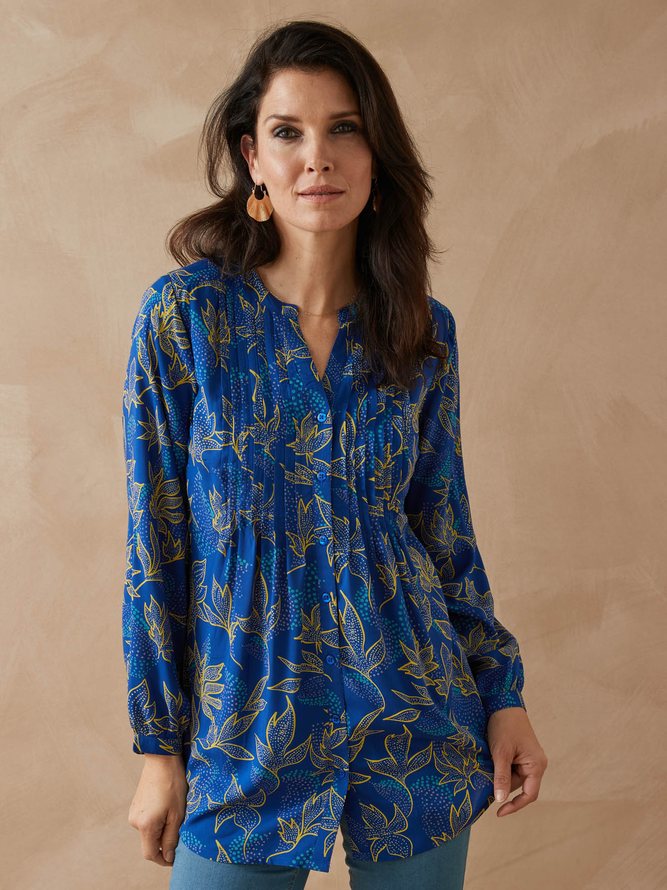 Chemisier Tunique Tunique Ms Mode Blouse Tunique Avec Détails