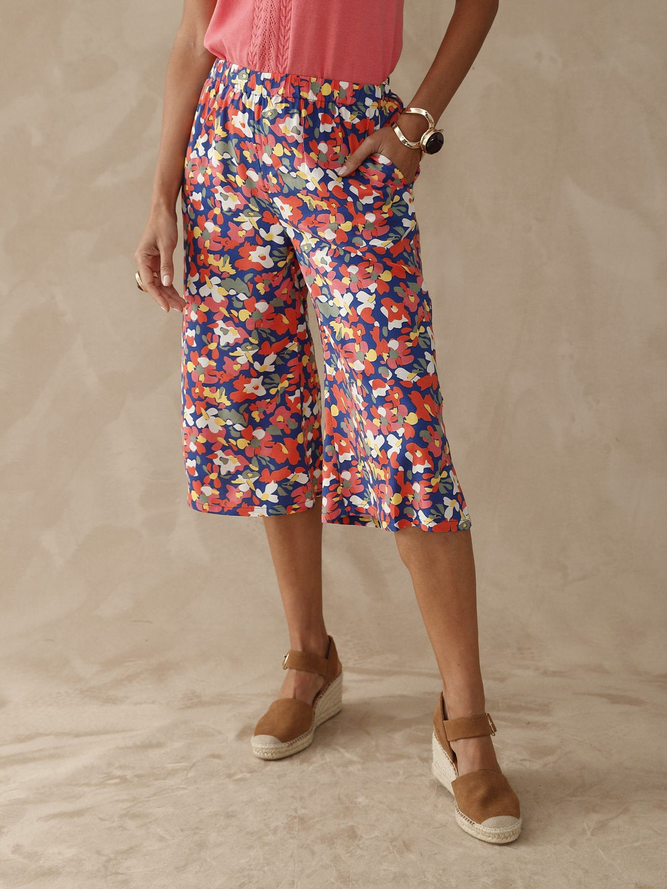 Jupe-Culotte Femme Fluide Plissée Avec Sequins - Style Bohème, Taille Élastique, Grande Taille - 7