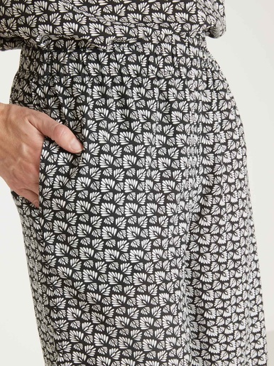 Jupe-culotte entièrement élastiquée