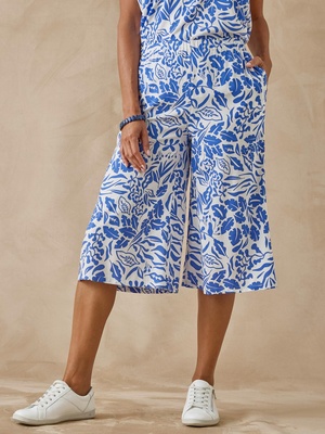 Jupe-culotte entièrement élastiquée