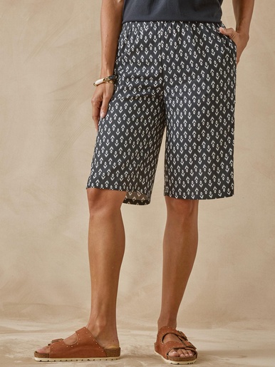 Bermuda fluide entièrement élastiqué