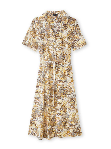Robe col tailleur manches courtes