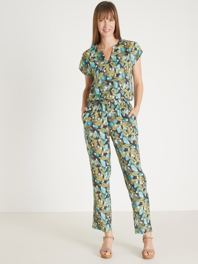 Pantalon fluide entièrement élastiqué