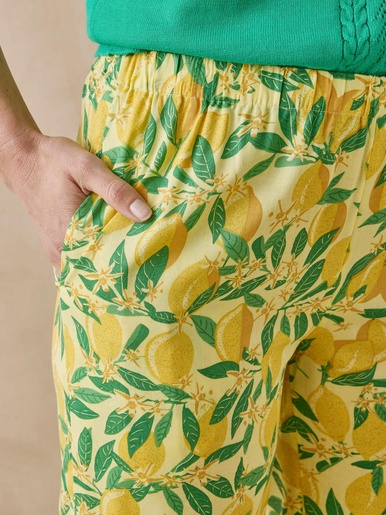 Pantalon fluide entièrement élastiqué