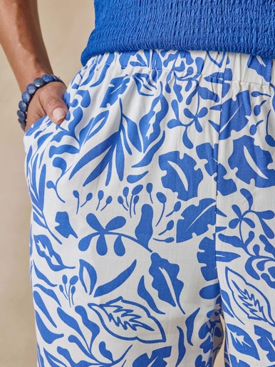 Pantalon fluide entièrement élastiqué