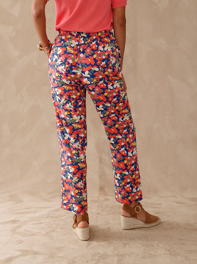 Pantalon fluide entièrement élastiqué
