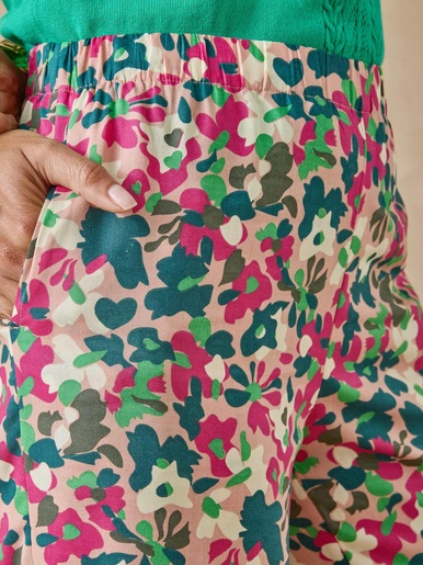 Pantalon fluide entièrement élastiqué