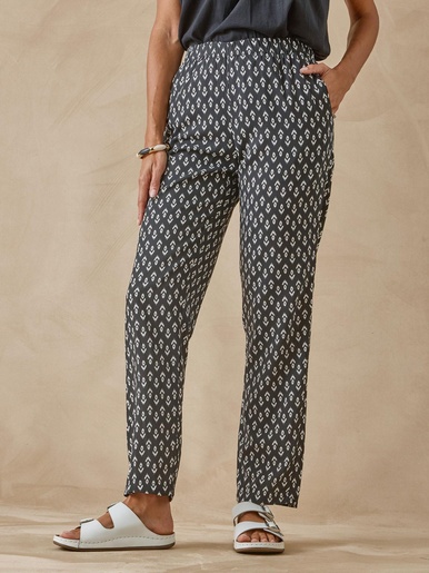 Pantalon fluide entièrement élastiqué